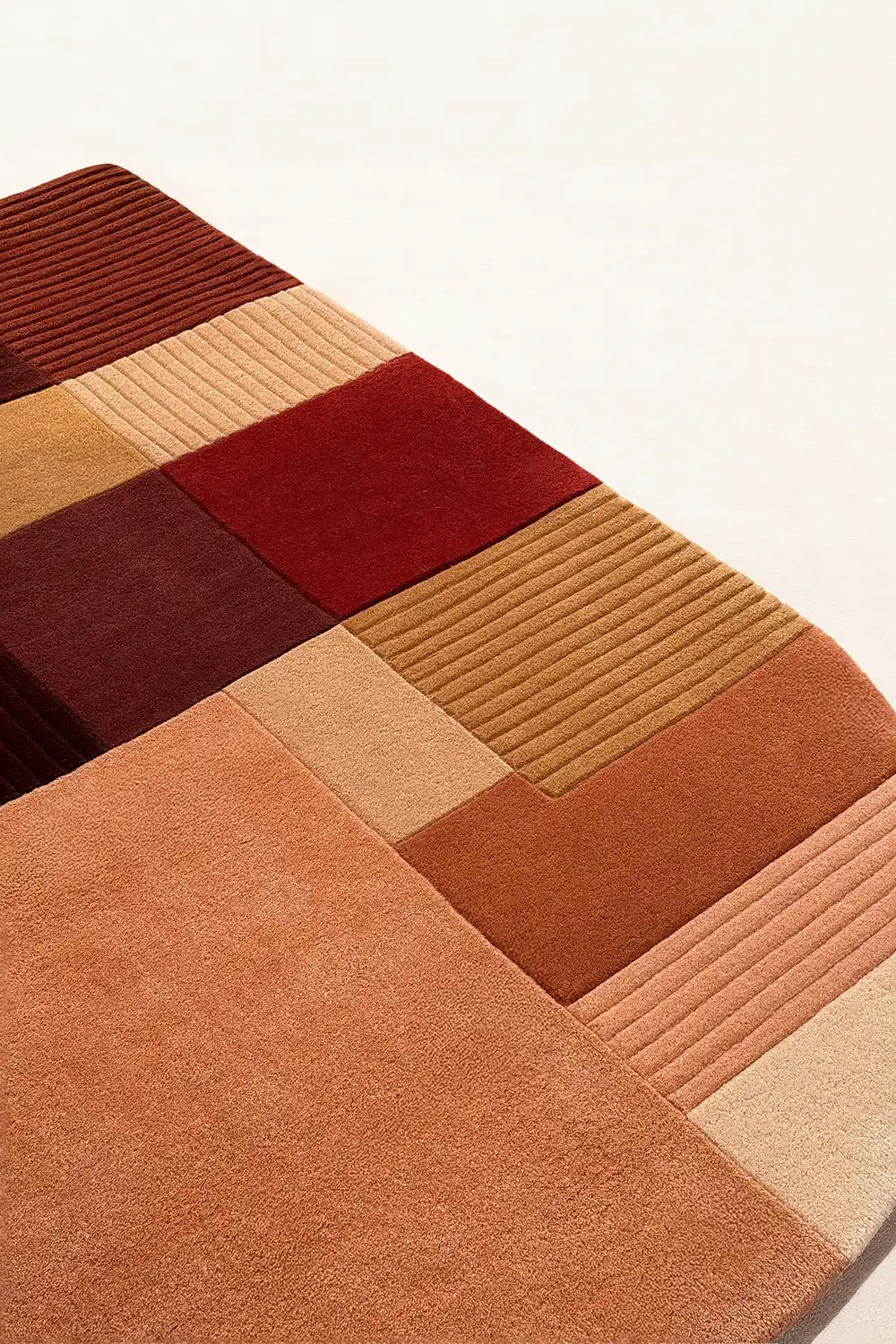 Sunset Mosaic Arch Hand-Tufted Wool Rug - Image 7