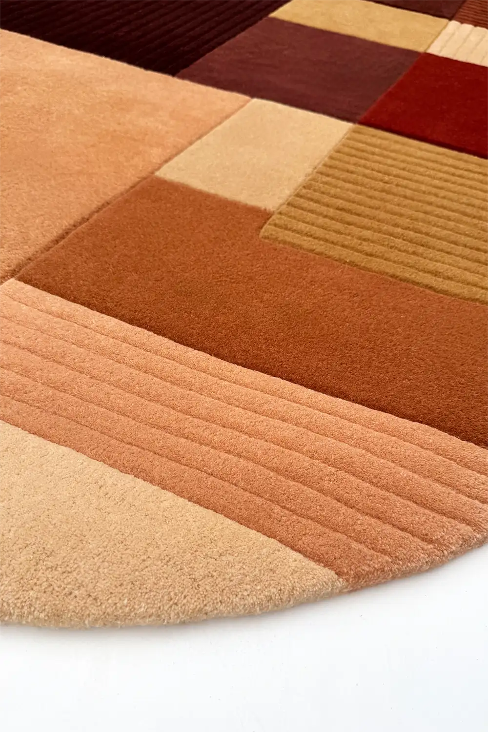 Sunset Mosaic Arch Hand-Tufted Wool Rug - Image 9