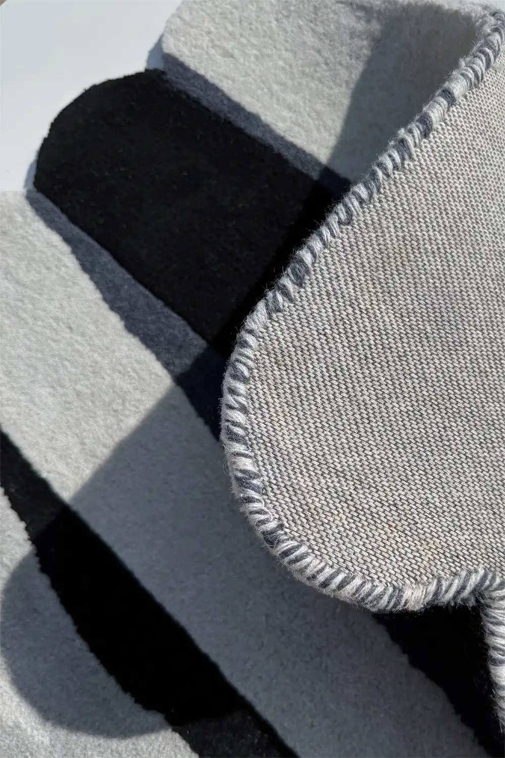 Temple Steps Scalloped Hand-Tufted Wool Runner Rug - Image 5