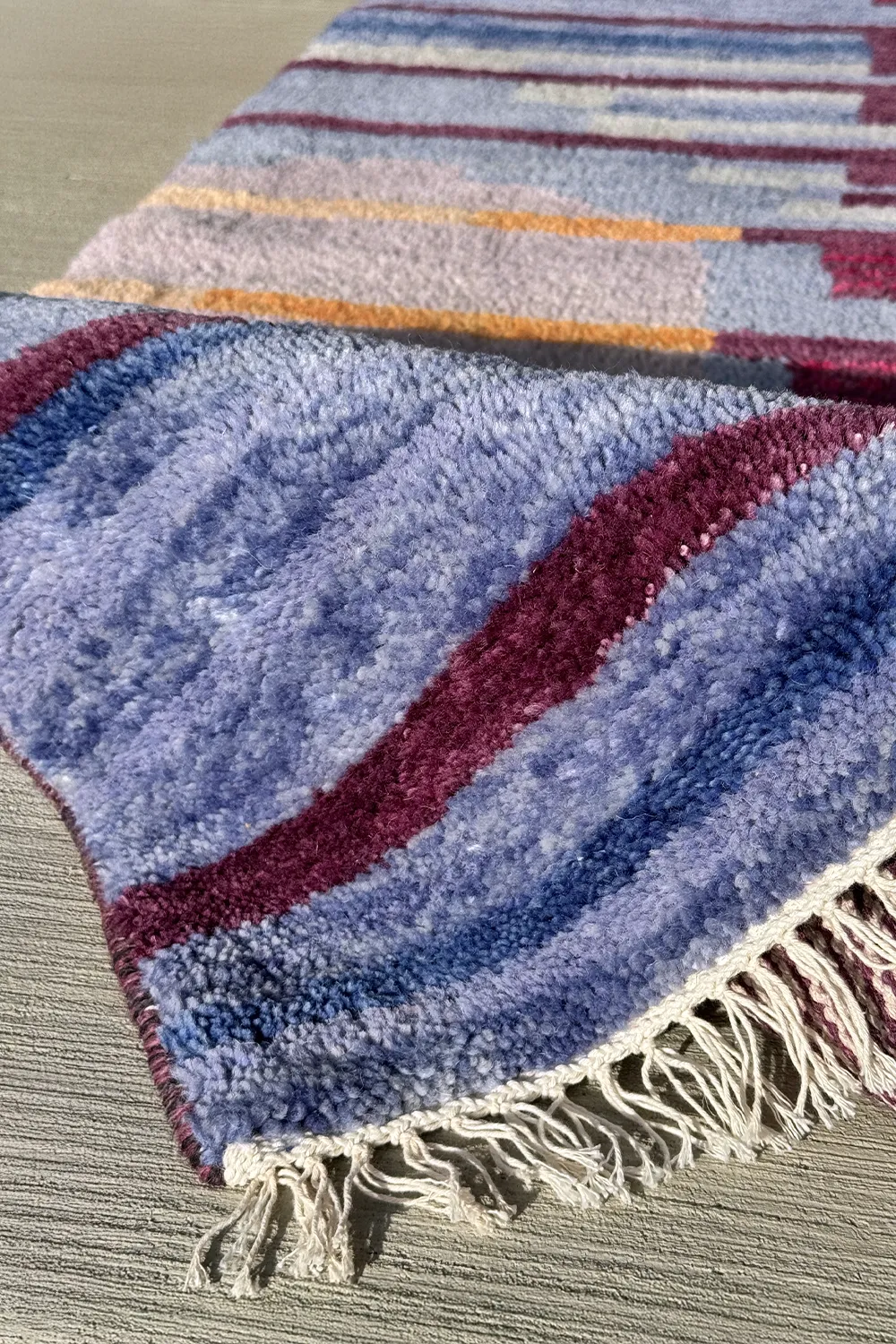Twilight Reflection Hand-Knotted Wool Rug - Image 6