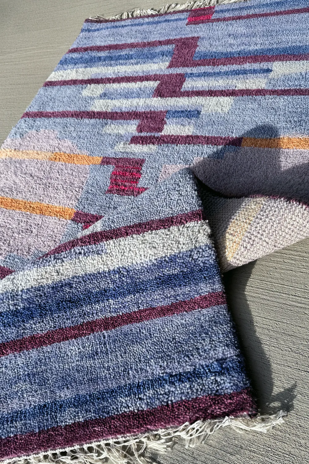 Twilight Reflection Hand-Knotted Wool Rug - Image 7