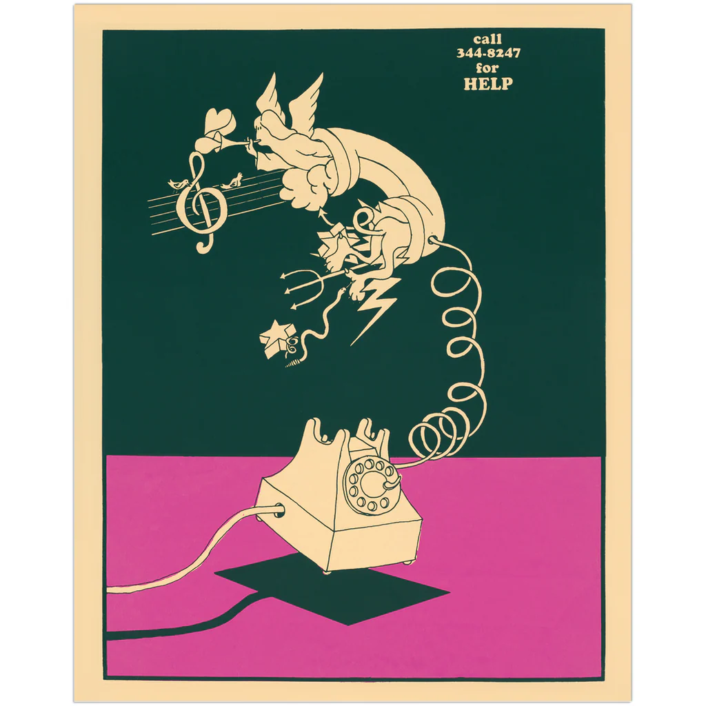 Two-Tone Rotary Phone Vintage Art Print - Image 4