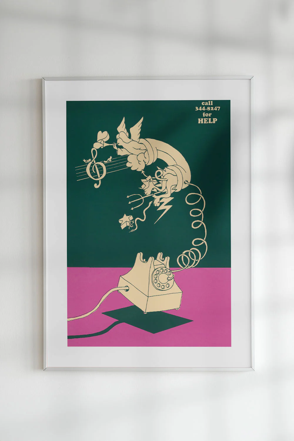 Two-Tone Rotary Phone Vintage Art Print - Image 5