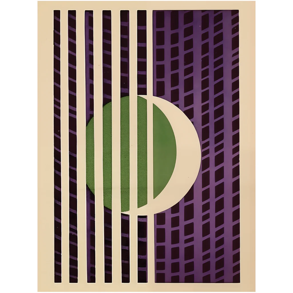 Urban Eclipse Geometric Premium Art Print - Image 5
