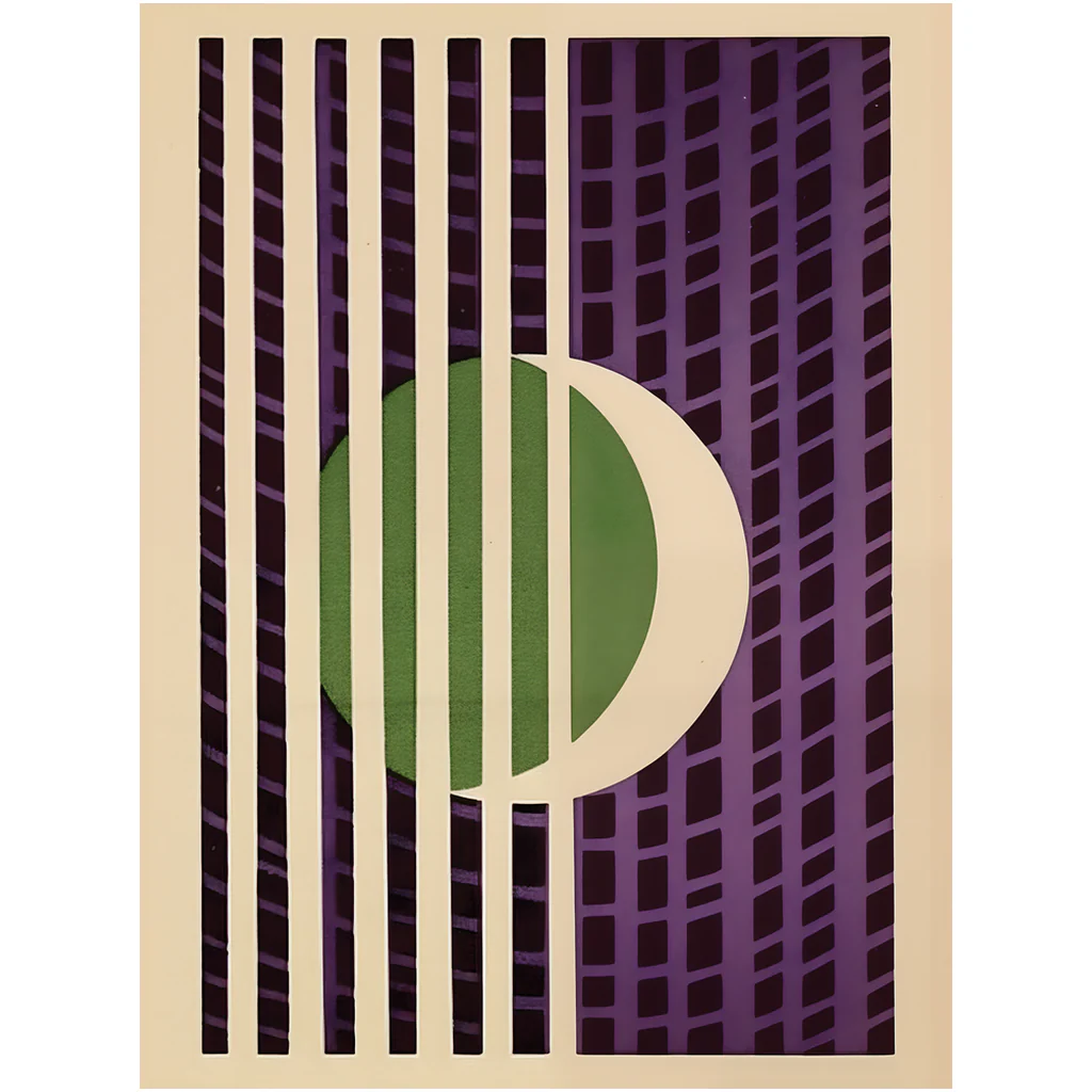Urban Eclipse Geometric Premium Art Print - Image 6