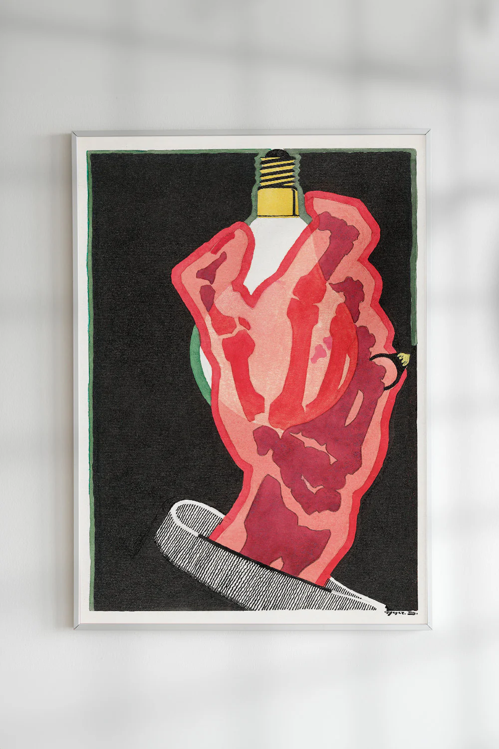 Hand X-Ray Vintage Lamp Advertisement Art Print - Image 3