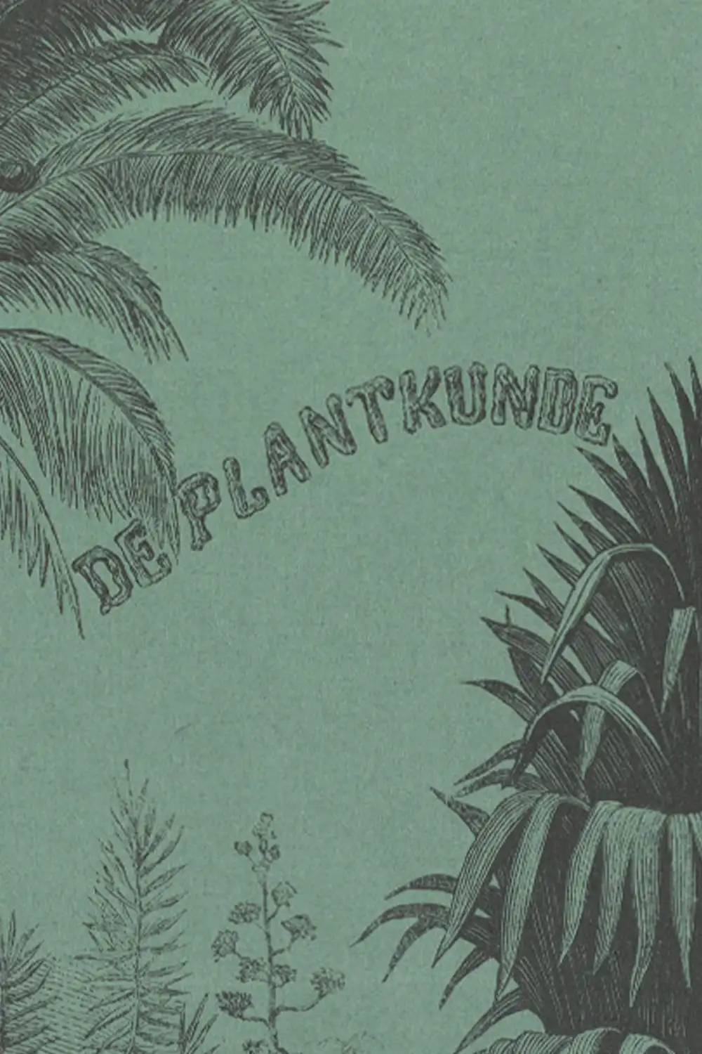 Vintage Deep Green Plant Art Print - Image 4