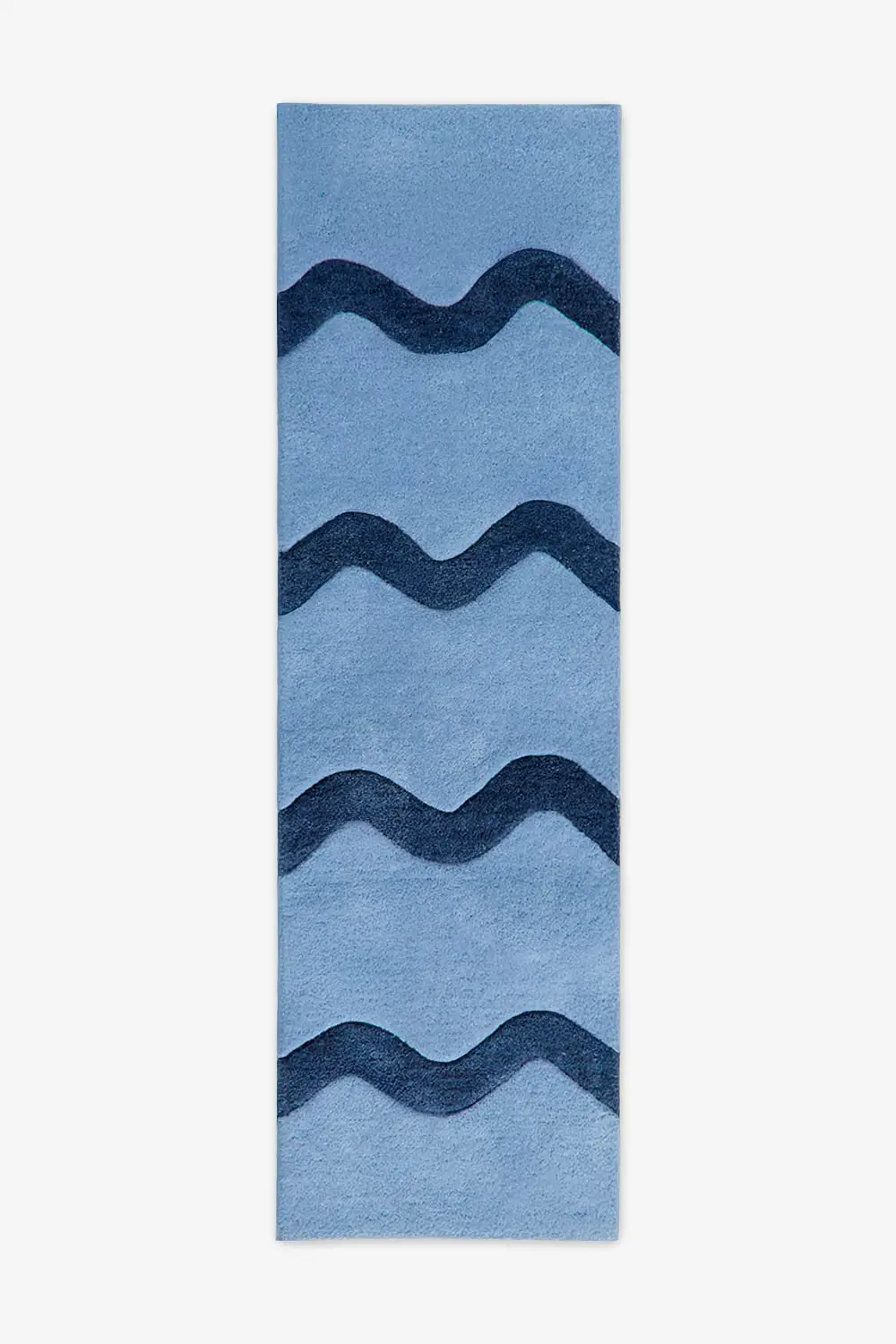Wavy Stripe Hand-Tufted Wool Runner Rug - Image 9